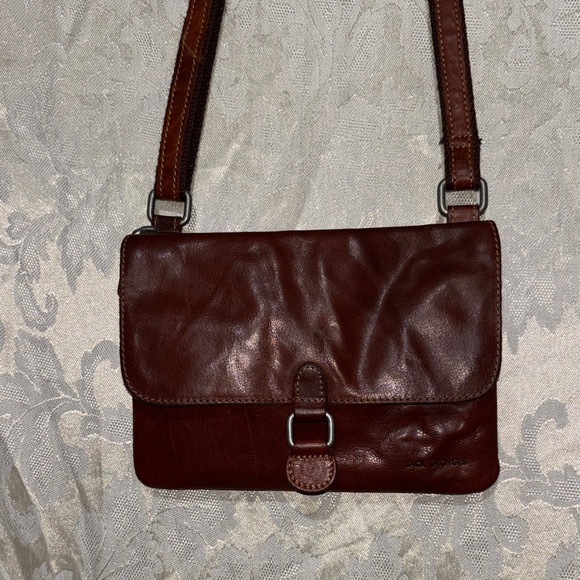 Jack Rogers Hand Stained Buffalo Leather Crossbody Bag - Picture 14 of 14